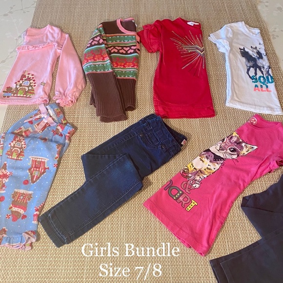 ✔️ SOLD 📬 EUC/ VGUC Girls size 7/8 Bundle - 8 pc. - Picture 1 of 7